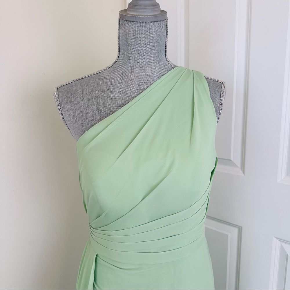 Source Unknown Mint Green Asymmetrical Dress - image 2